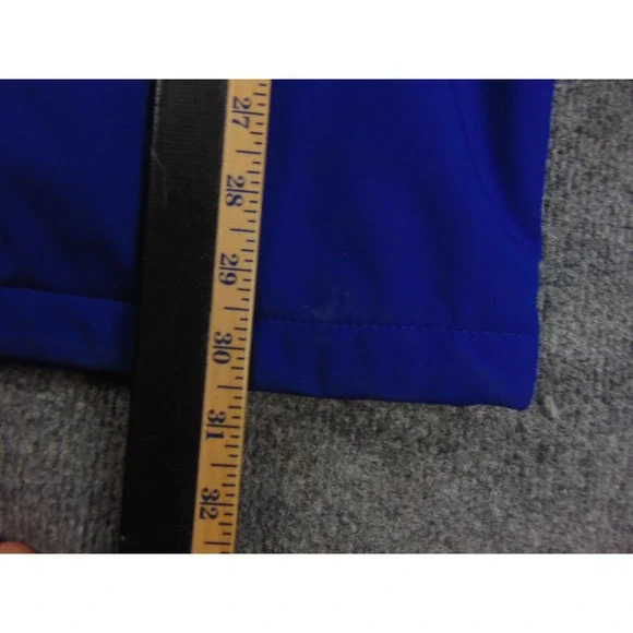New York Giants Jacket Mens 2XL Blue Solid Softshell Hooded NFL Full Zip Coat